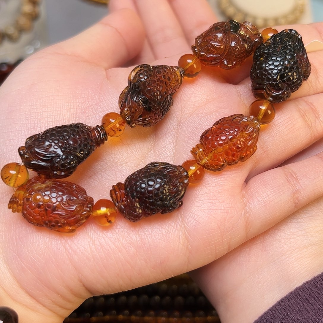 琥珀未镶嵌裸石抚顺琥珀30269