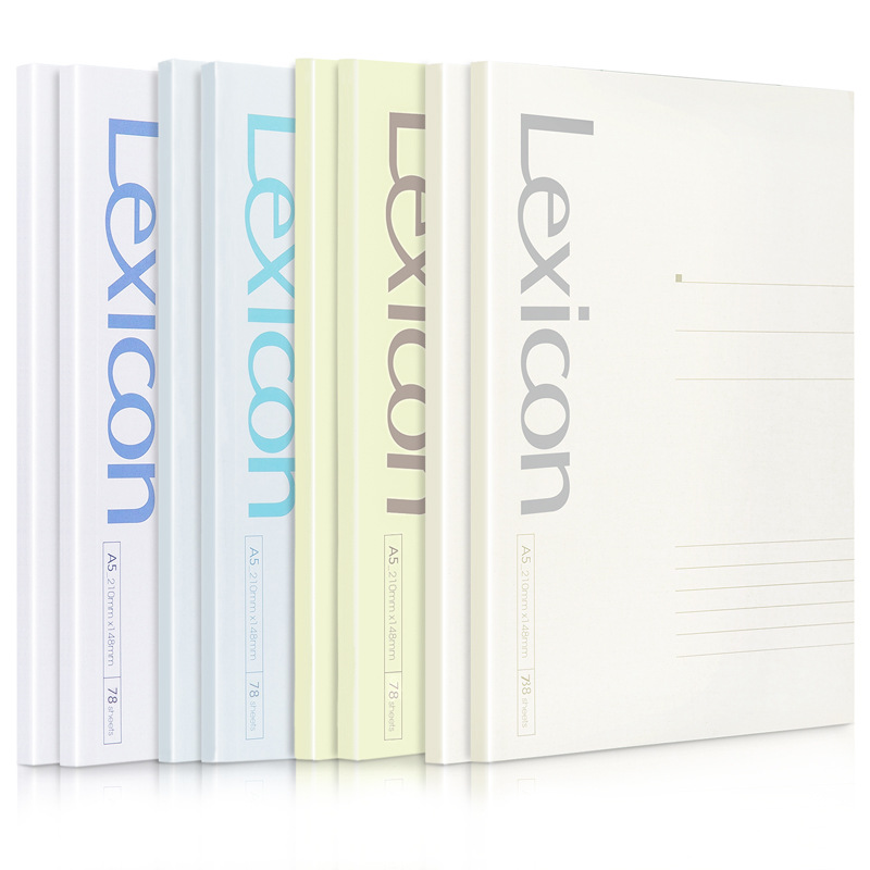 得力7985/23202办公胶装本笔记本子78张内页A5记事本手账本记账本