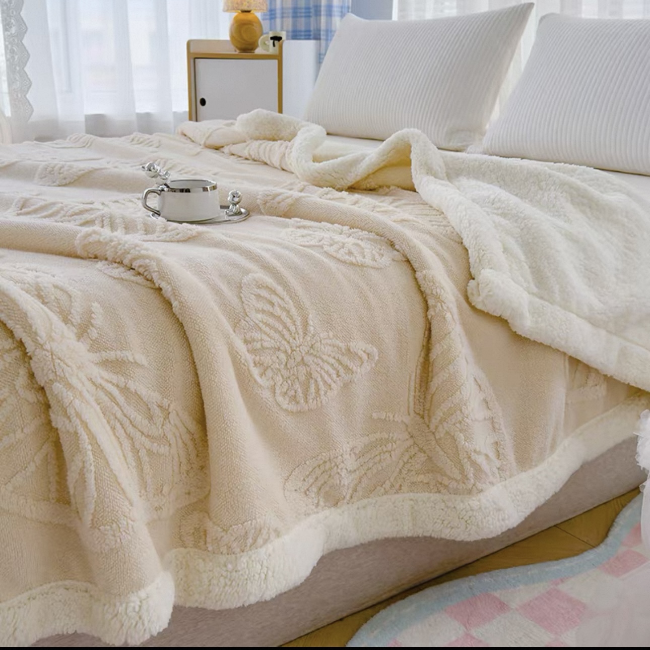 JX4床上用品双面绒毛毯睡毯柔软家用亲肤多功能机洗四季毯