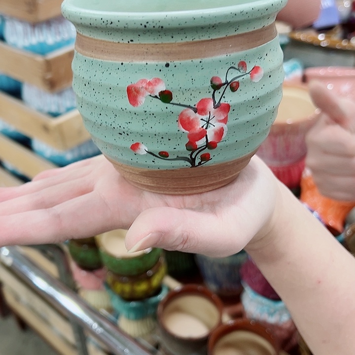 有孔，凑单福利满10元发货陶瓷多肉花盆！