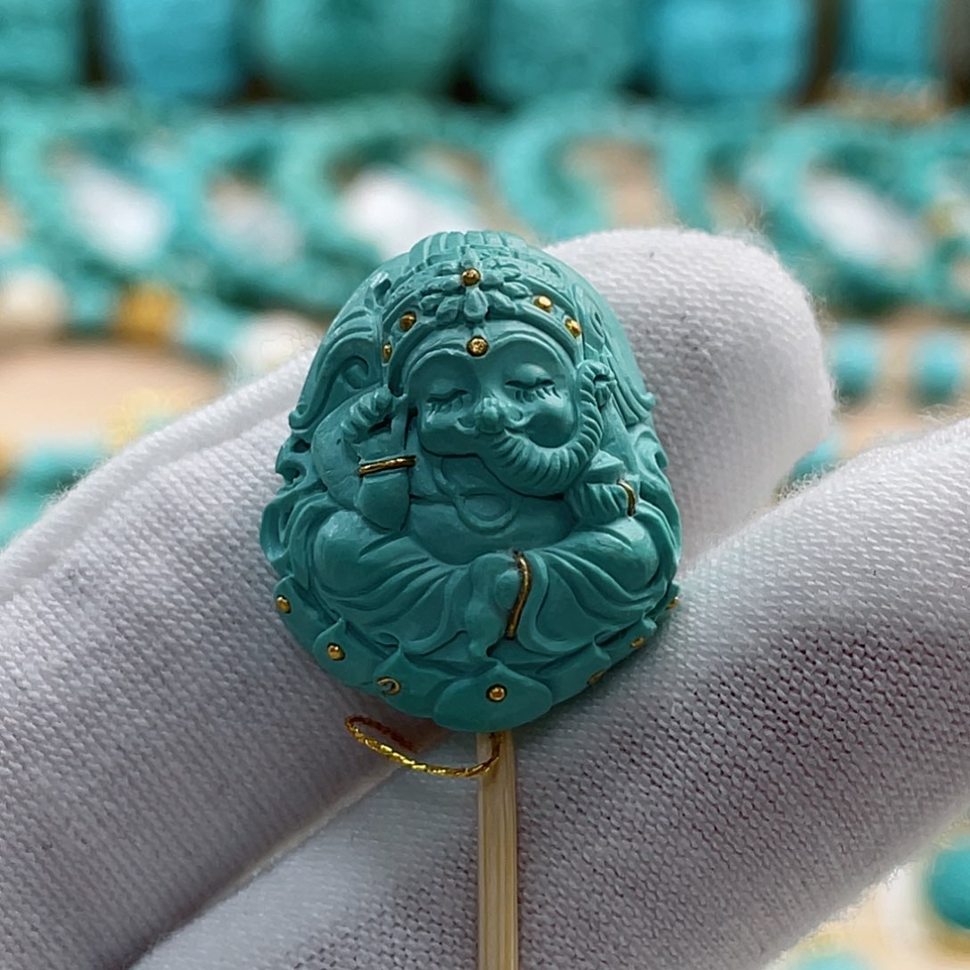 绿松石珠宝奇石未镶嵌