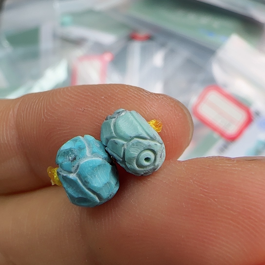 绿松石珠宝半成品未镶嵌