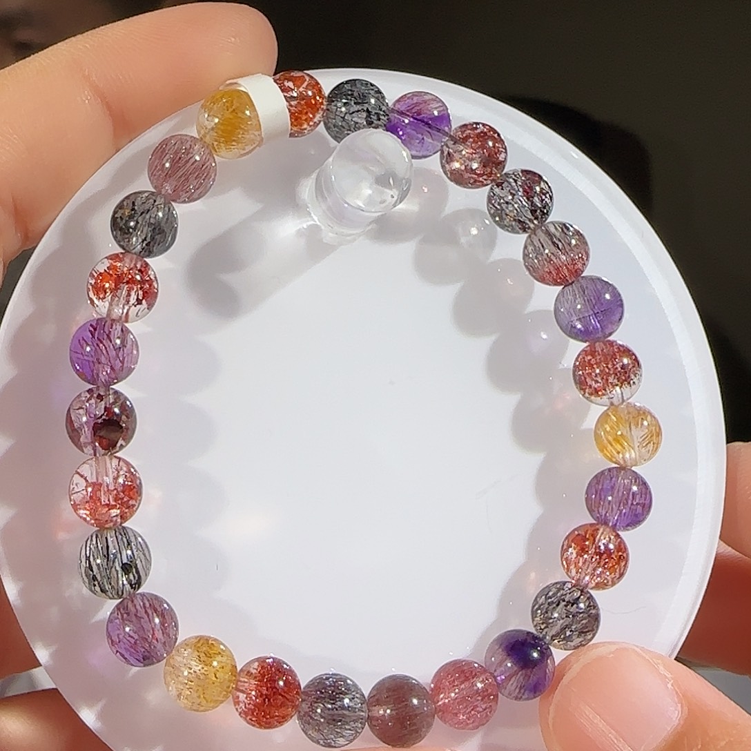 未镶嵌手链水晶6.8mm糖果仙女超七手串