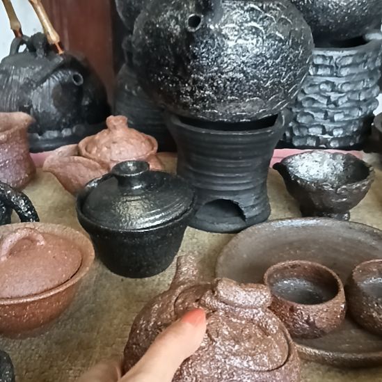 情***钟荥经黑砂茶具茶壶