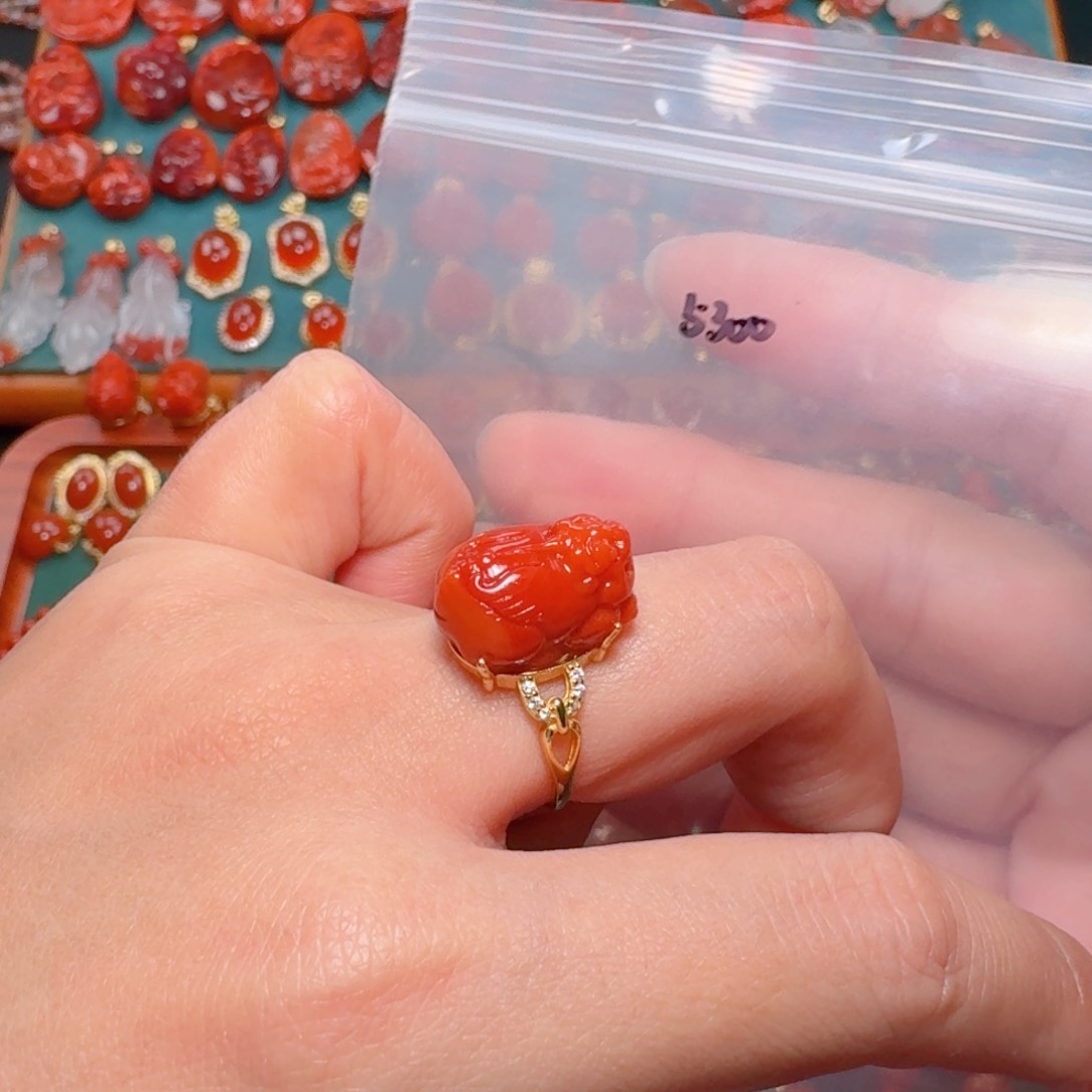 南红玛瑙南红 银S925镶嵌