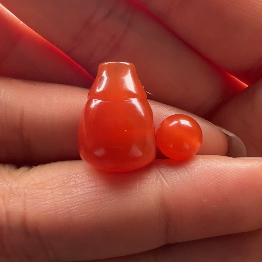 南红玛瑙三通12.4未镶嵌@*勇