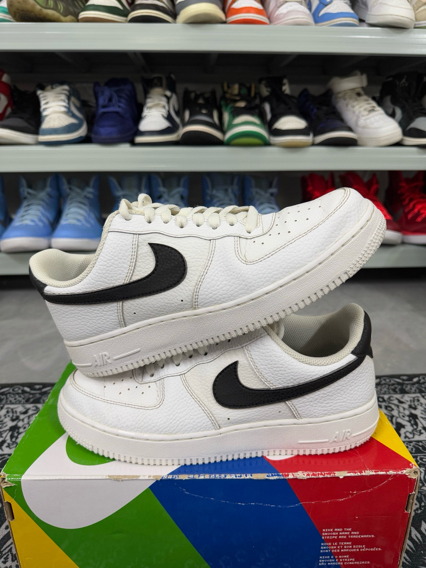 90新 maje 42码/af1白黑休闲鞋/二手正品/不是原鞋垫