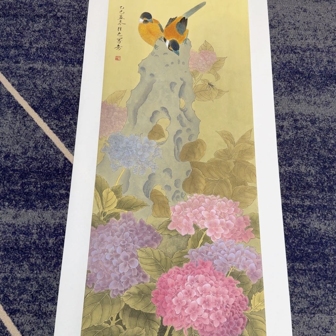 国画国画作品山水花鸟