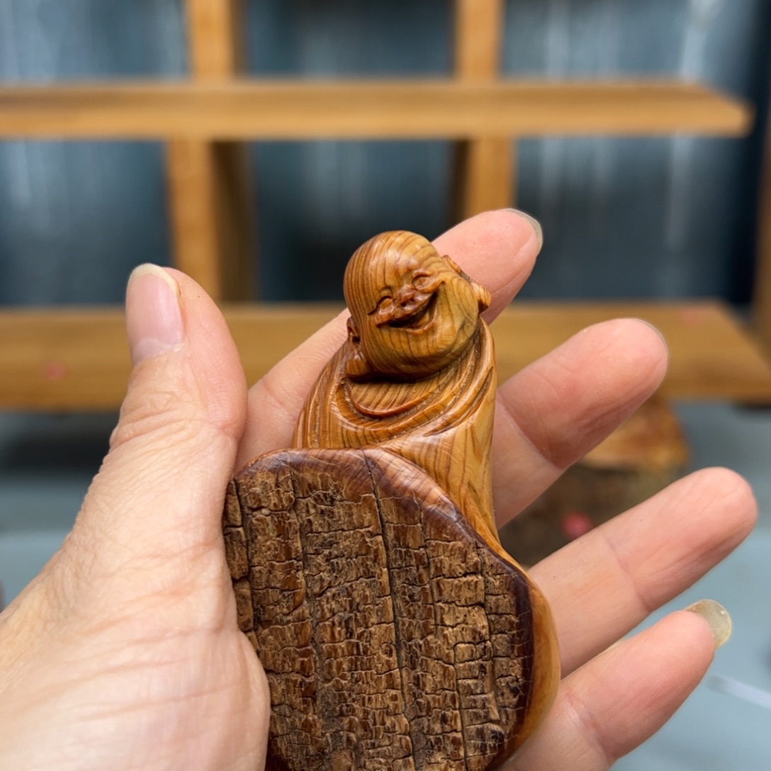 柏木崖柏木摆件手把件，45