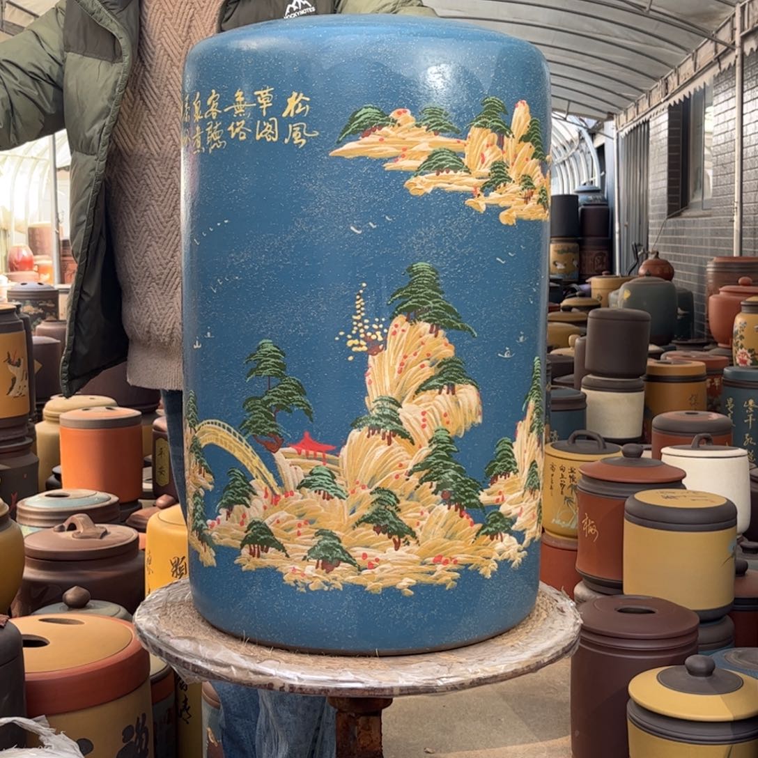 紫砂茶叶罐50 饼茶叶罐