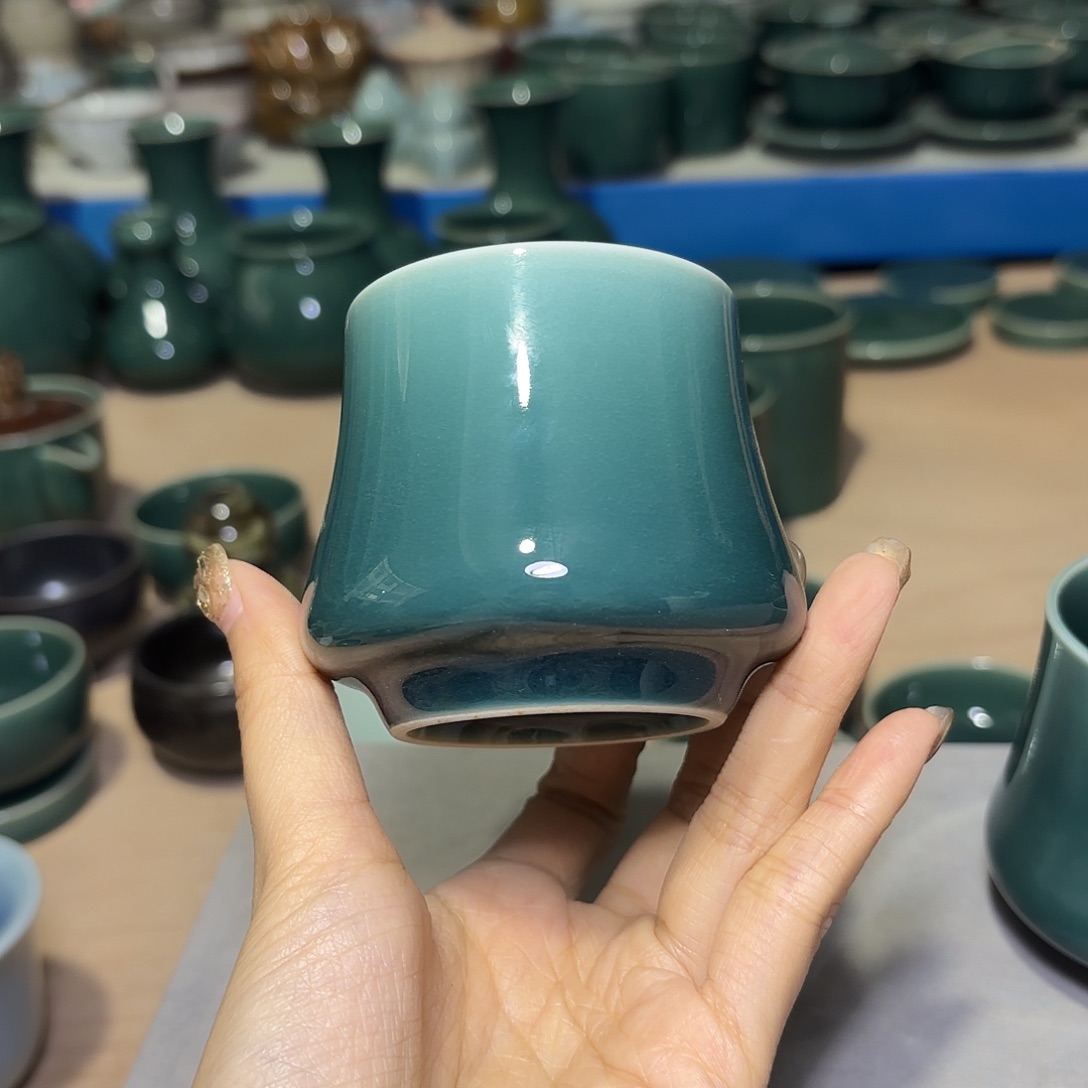龙泉云间青瓷小米茶器