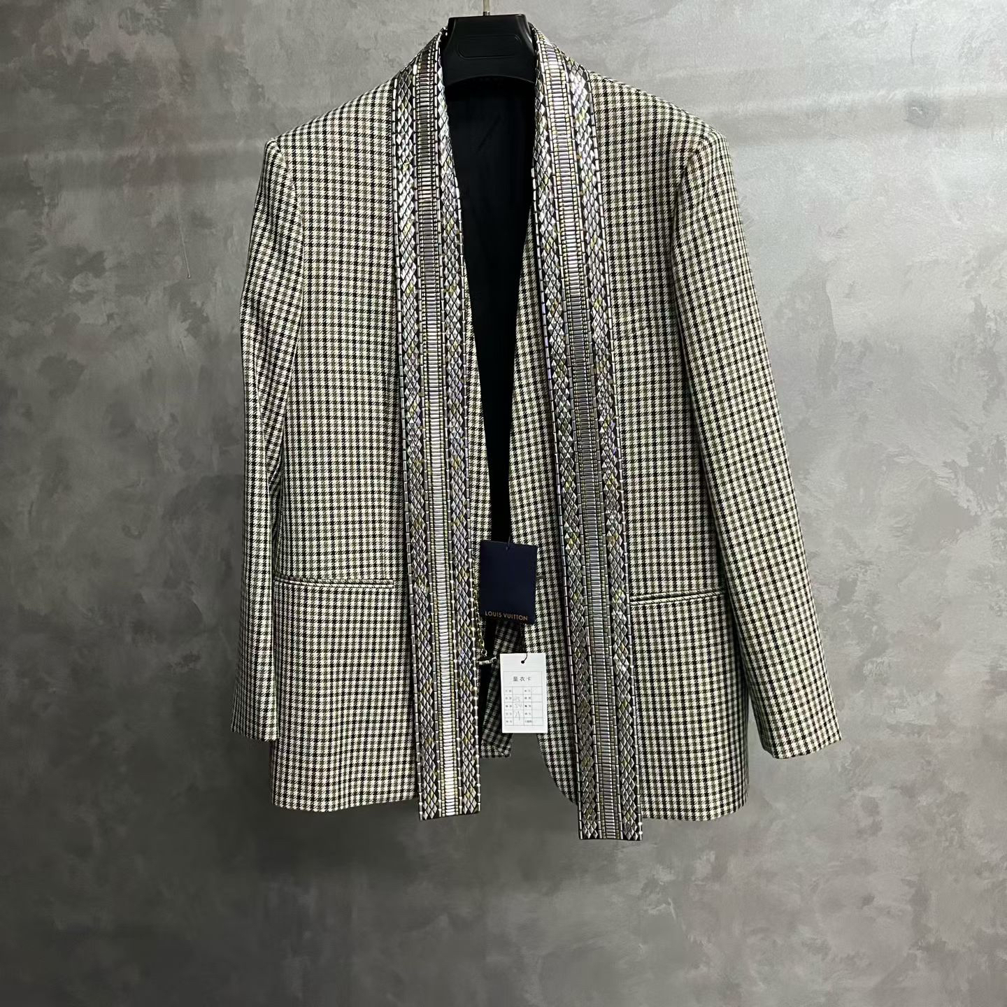 未使用 LouisVuitton/路易威登 灰色羊毛混纺西装夹克外套/42