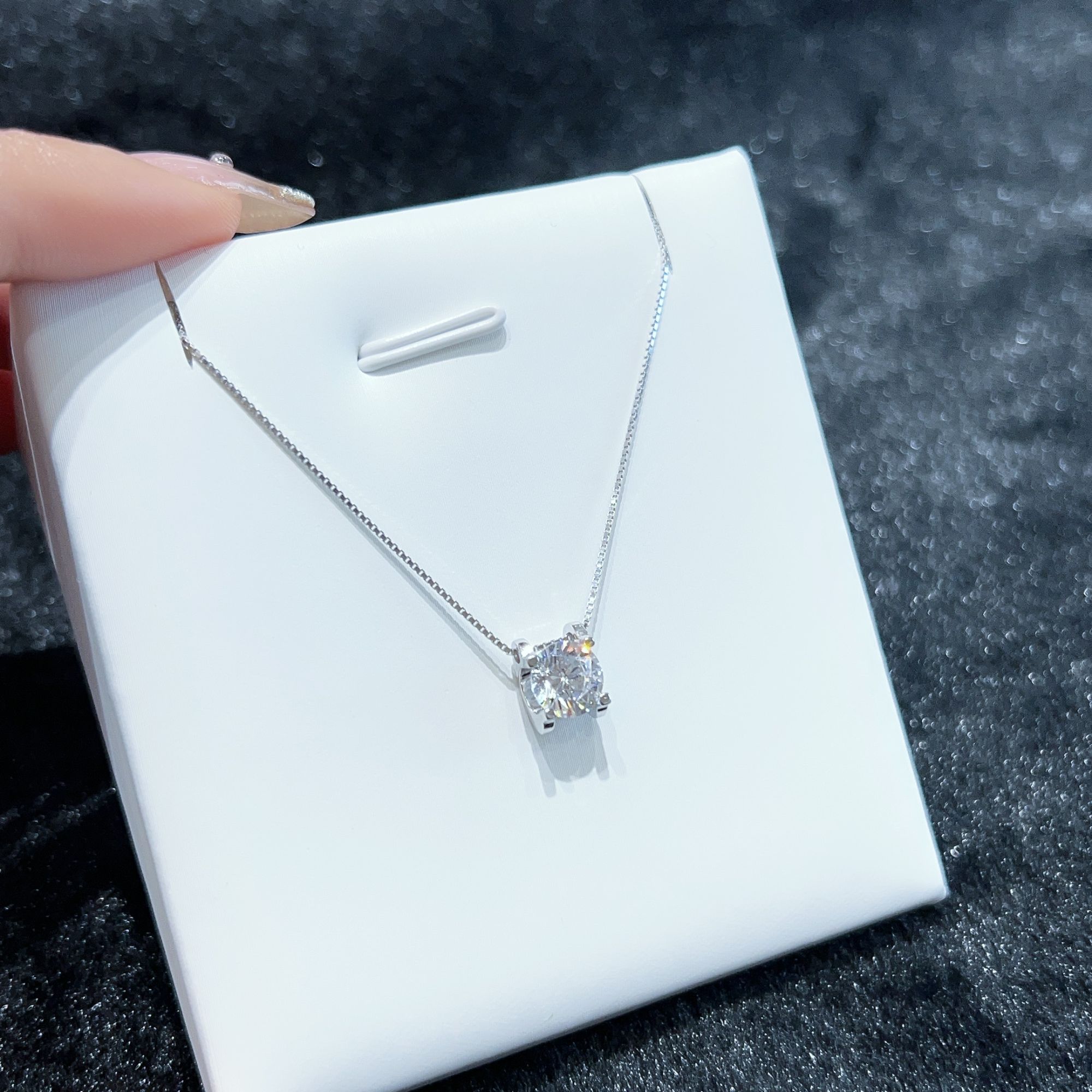 坠链均925银锆石 【漫天星锆石项链】925银 项链