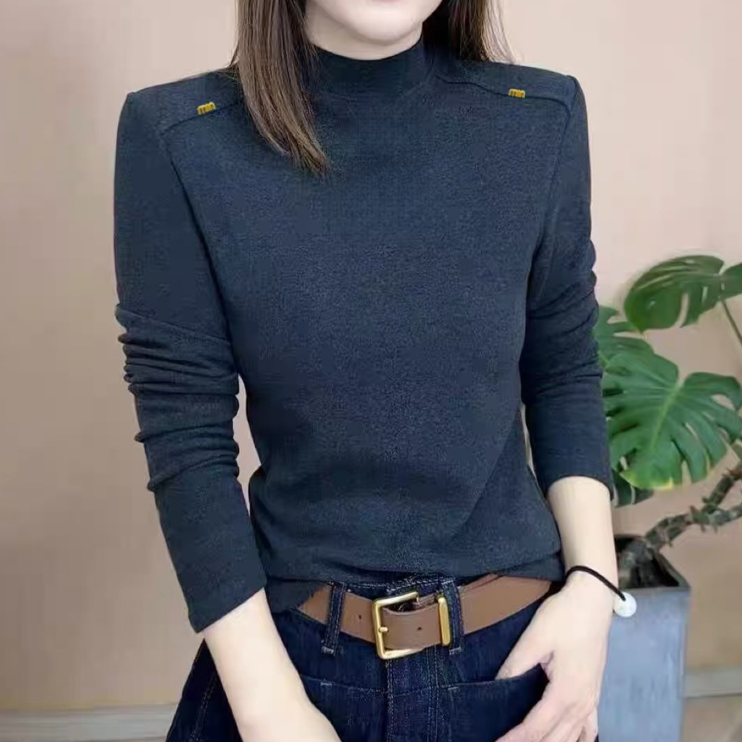 柚见➕立领加厚长袖打底5503