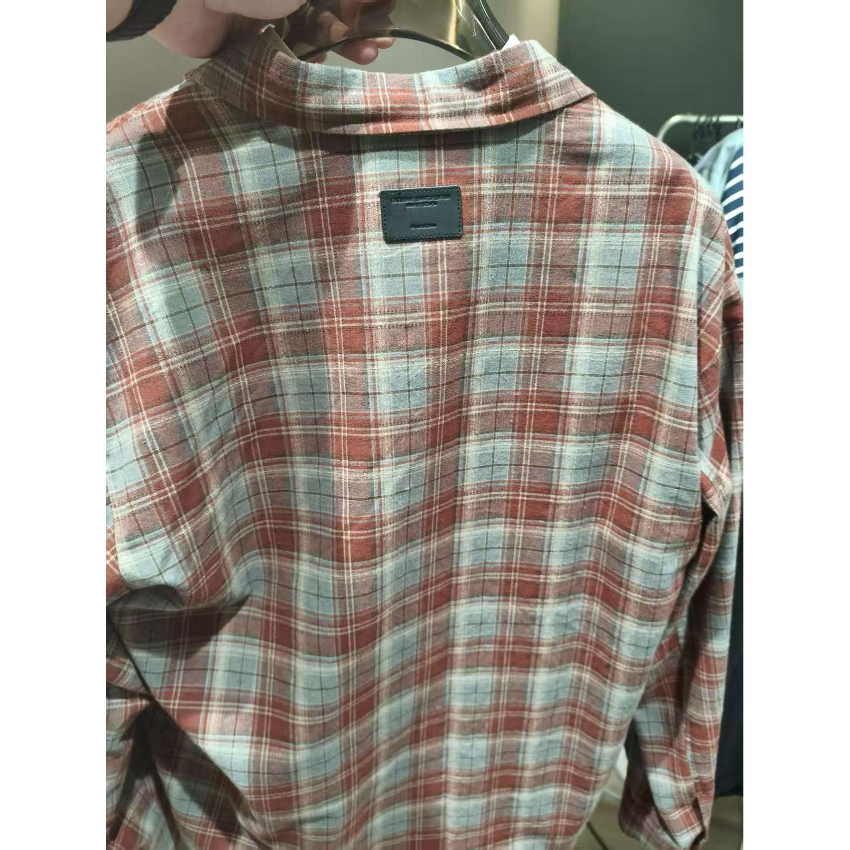 G810【發】 春秋顶奢格纹衬衫外套