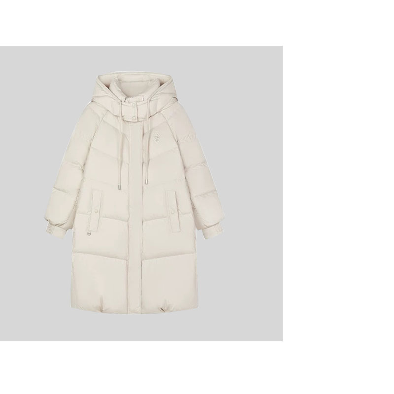 DW240308中长款百搭气质经典时尚休闲舒适轻奢连帽女士羽绒外套