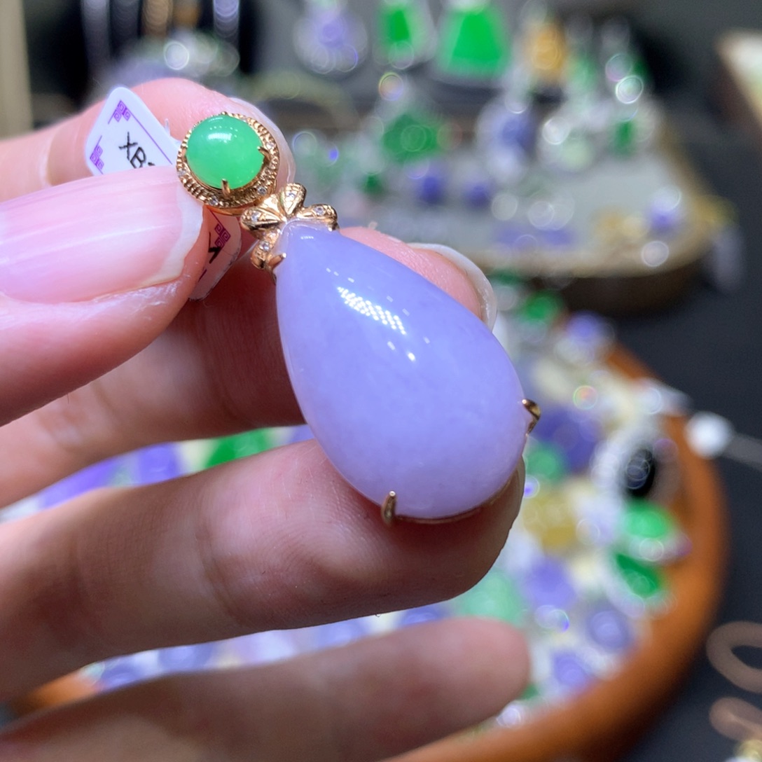 【闪购商品】翡翠颈饰未镶嵌翡翠吊坠项链