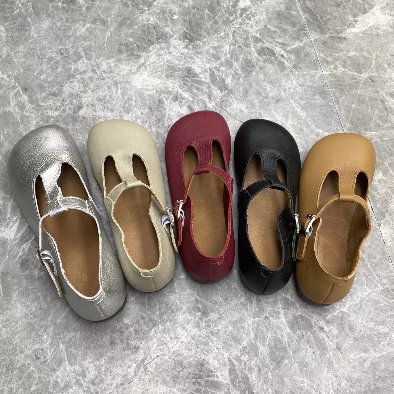 豆豆鞋浅口低跟夏季增高圆头单鞋皮鞋平底鞋女鞋软底