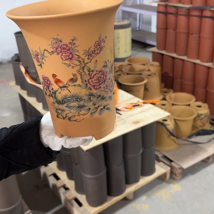 紫砂花盆 包邮包破损