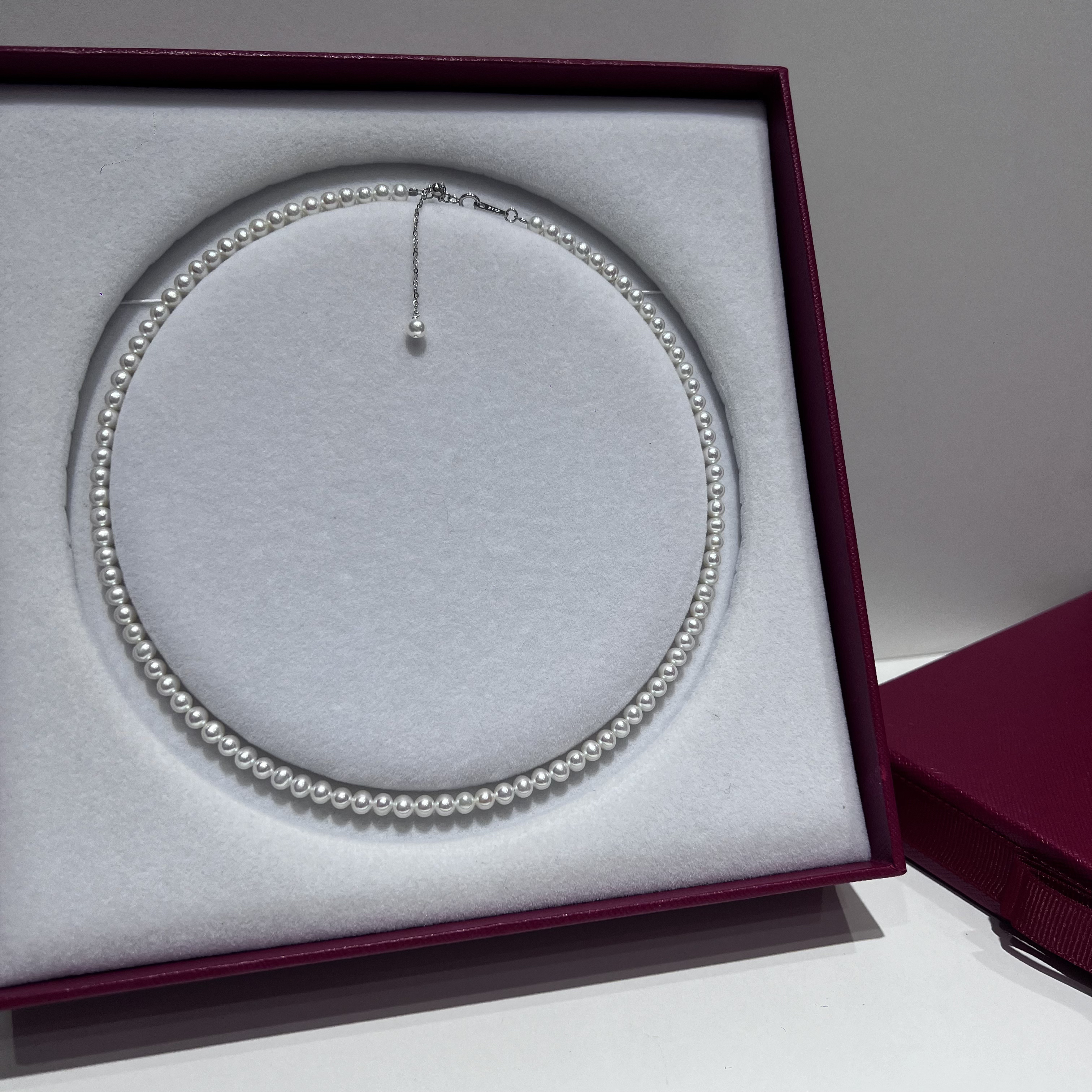 顾铭-淡水无核珍珠项链3-4mm左右精致颈链2025夏季新品