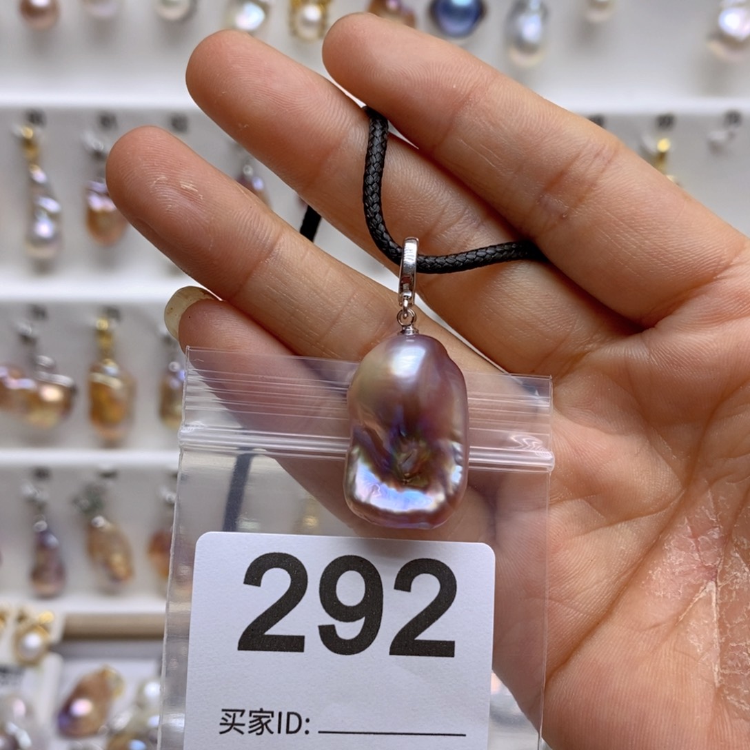 淡水珍珠颈饰银S925镶嵌292