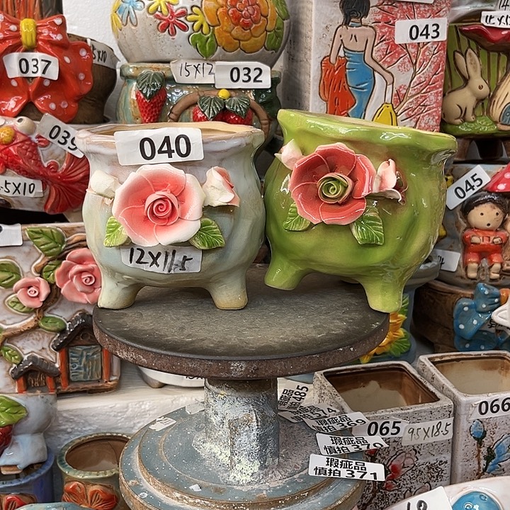 粗陶材质多肉花盆