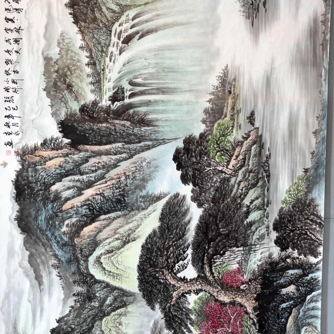 国画国画作品老师手绘