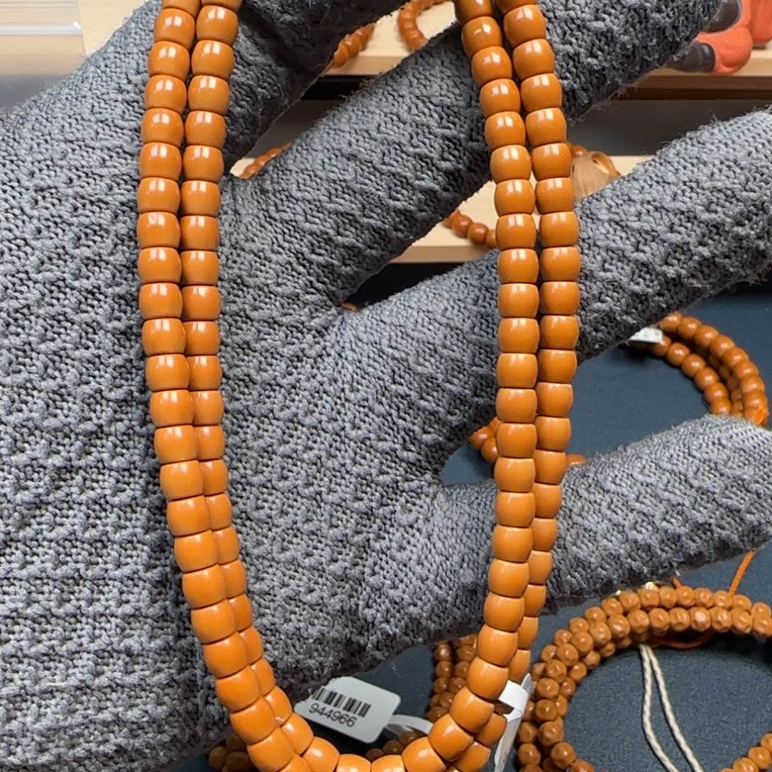 吊坠橄榄核老挝5.8mm直切三花面无白108