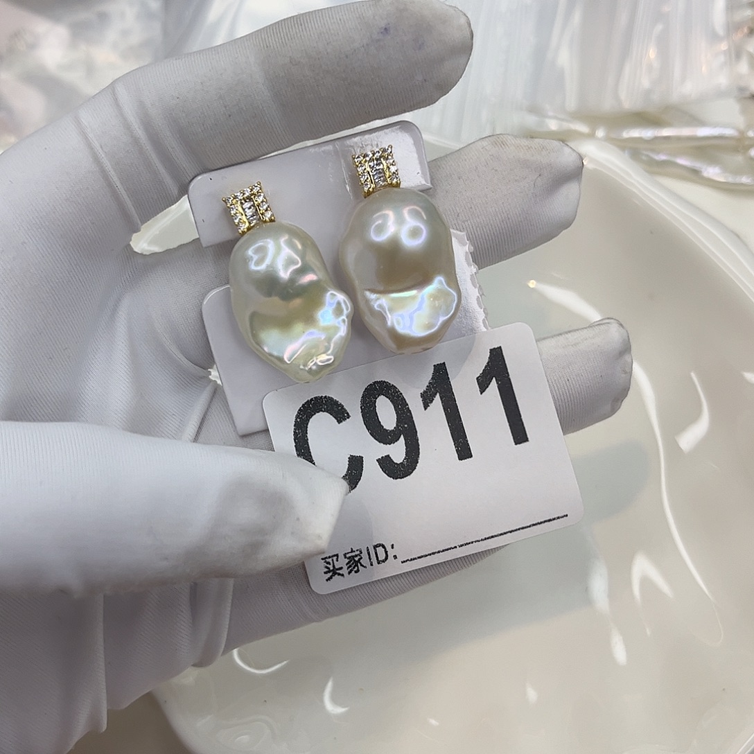 耳饰淡水珍珠合金