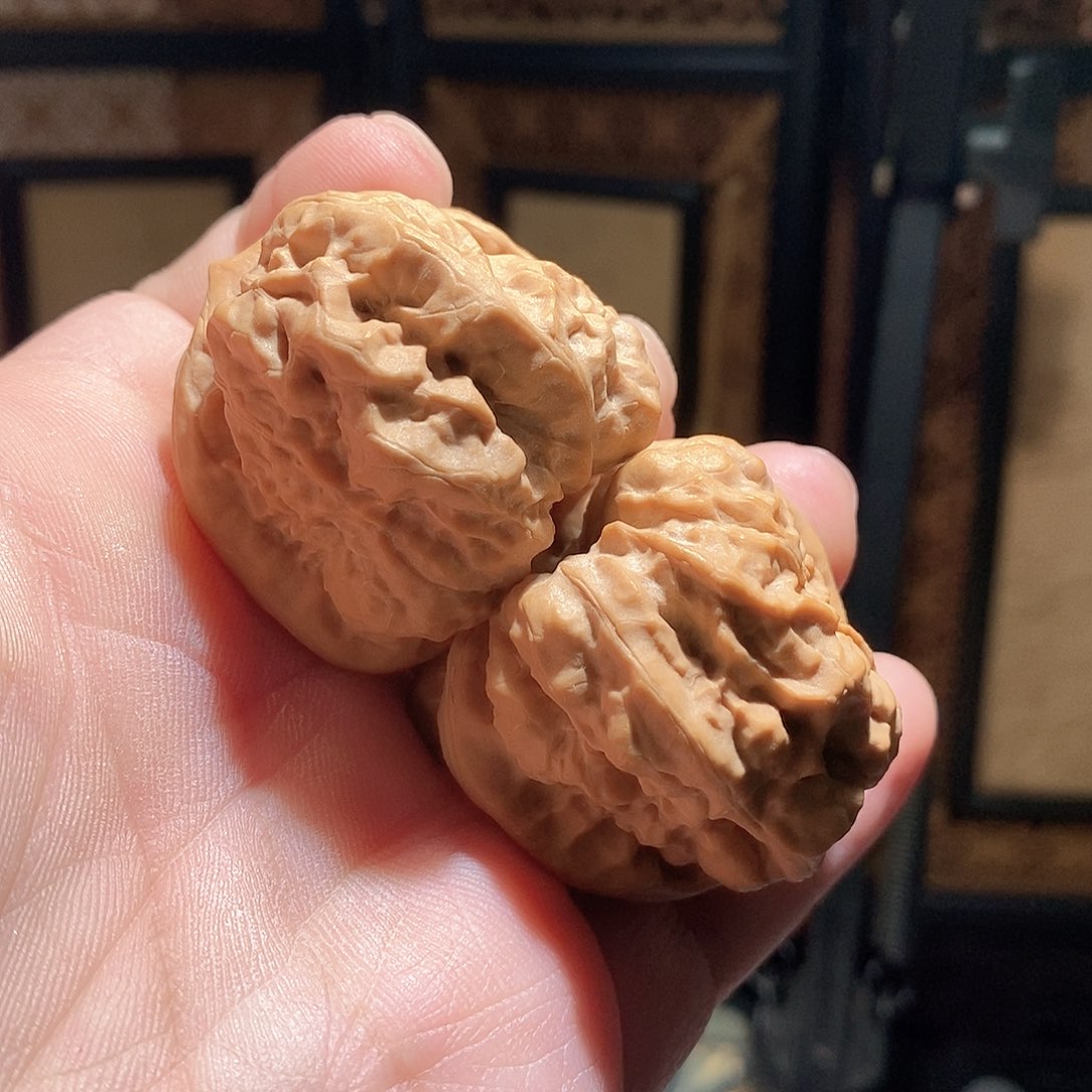 文玩核桃把件40边44肚蛤蟆头