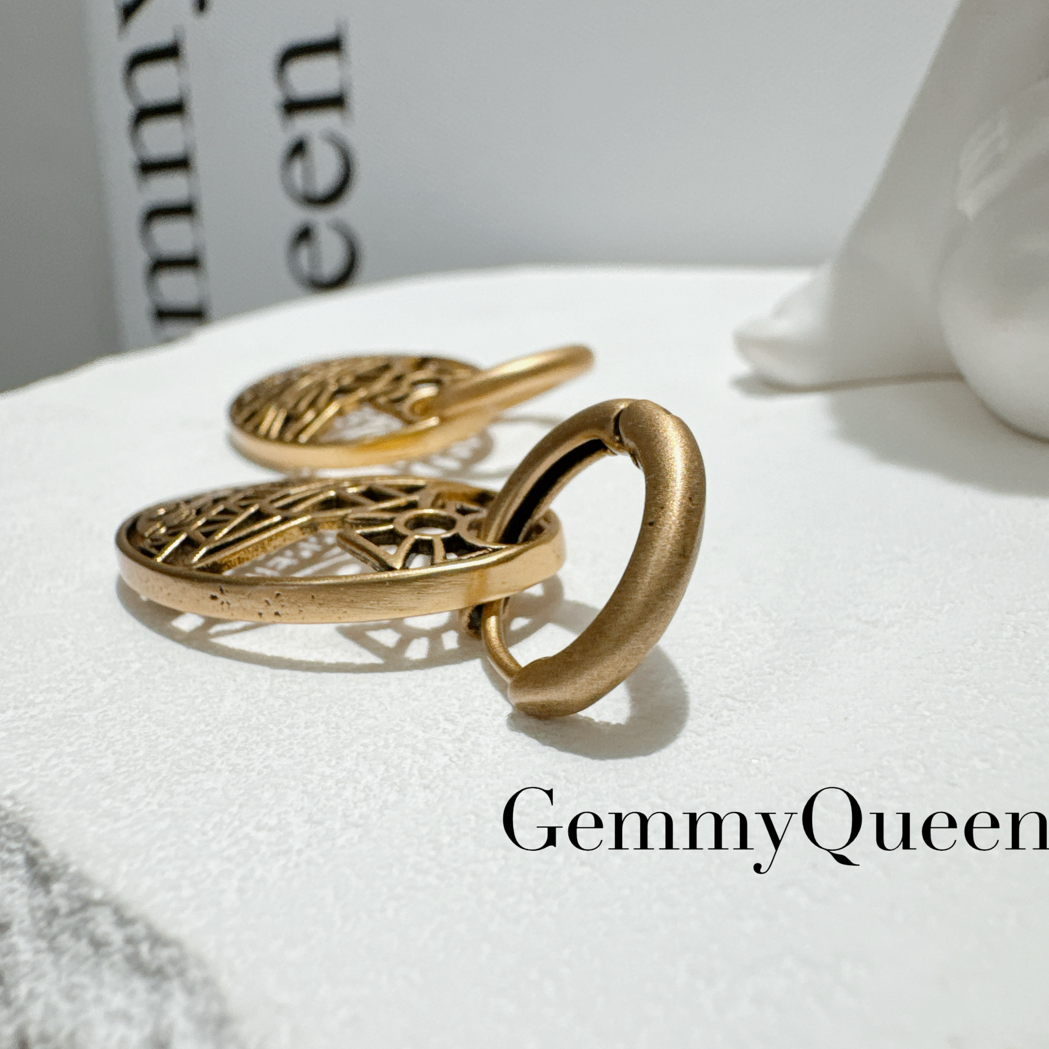铜合金耳饰 GemmyQueen高定耳环GQ01198