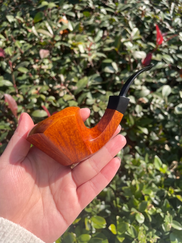 石楠木手工烟斗——大号六边形河豚光面（严欢老师）