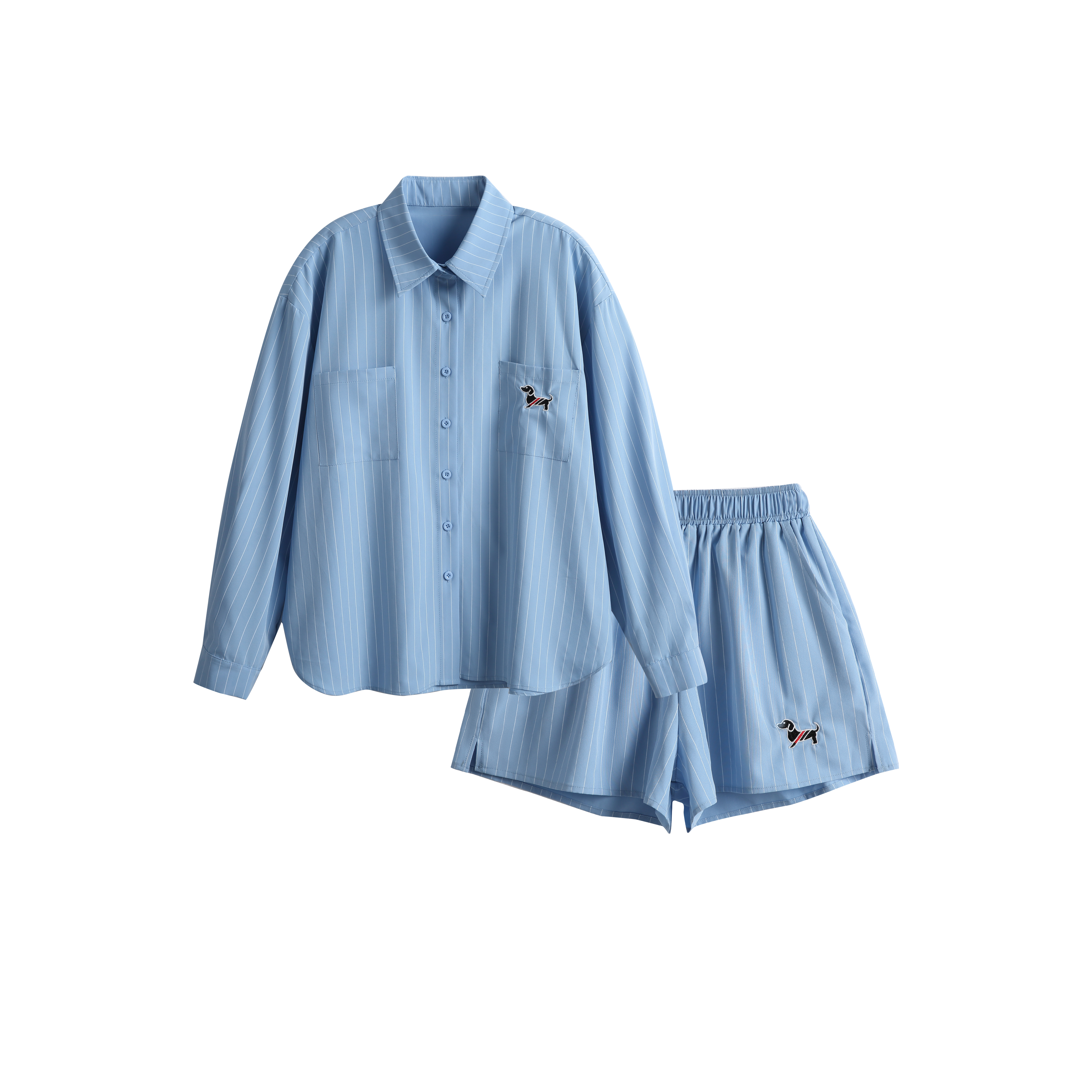 JIN 【腊肠小狗】甜辣慵懒休闲复古套装