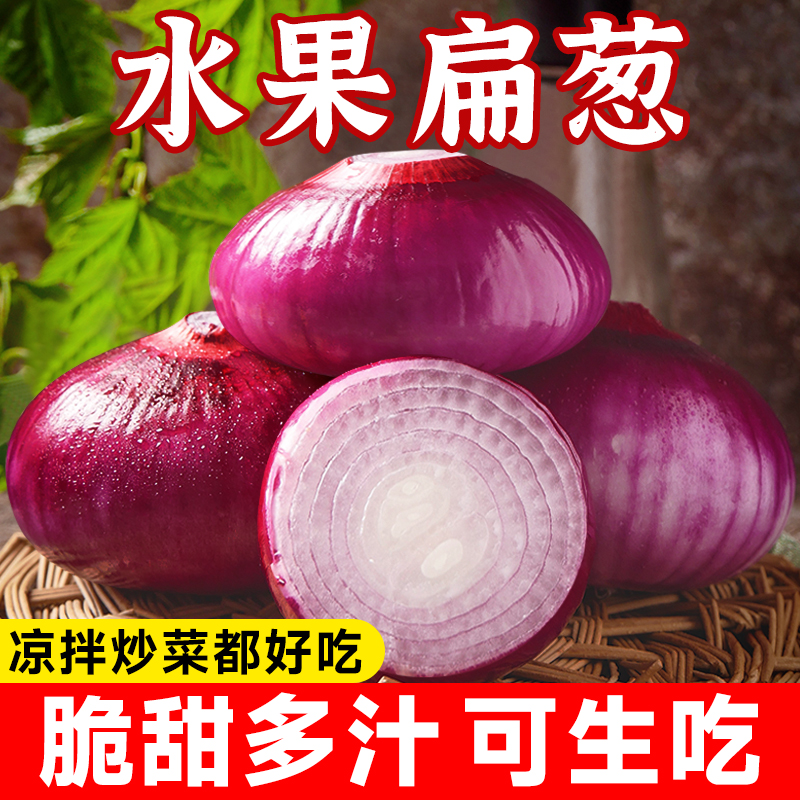 水果洋葱新鲜现挖紫皮洋葱香甜炒菜凉拌生吃时令蔬菜脆嫩可口