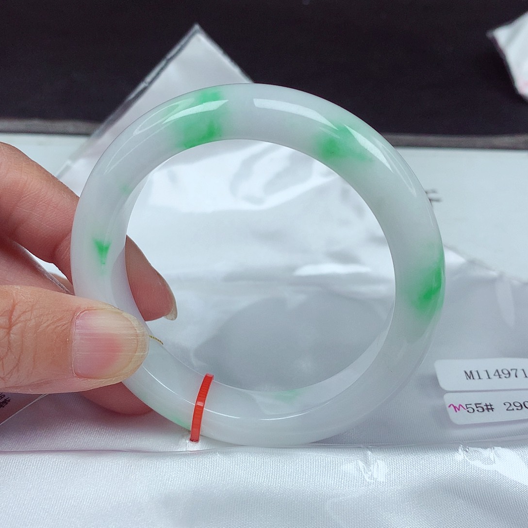 未镶嵌手镯翡翠55圈4971