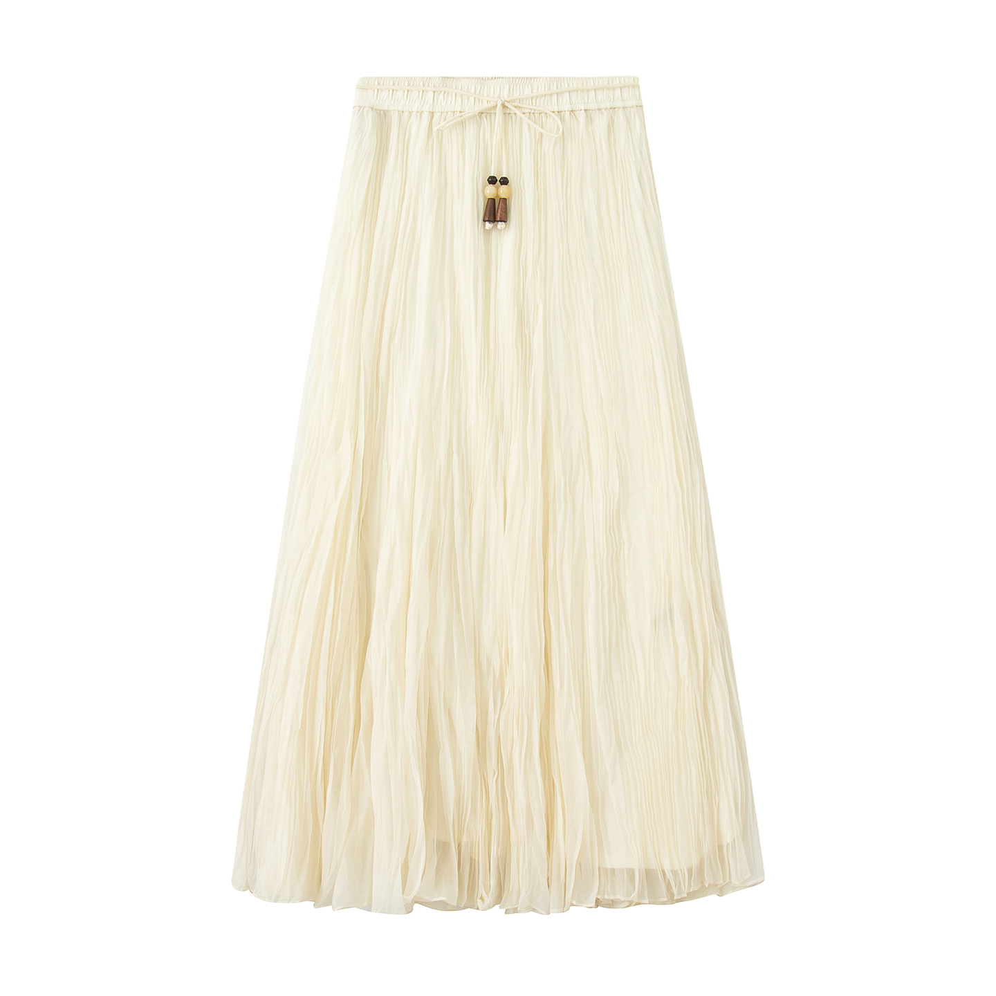 3116【艾家同款】百褶裙A型褶皱不褪色高腰半身裙夏季套装垂感森系