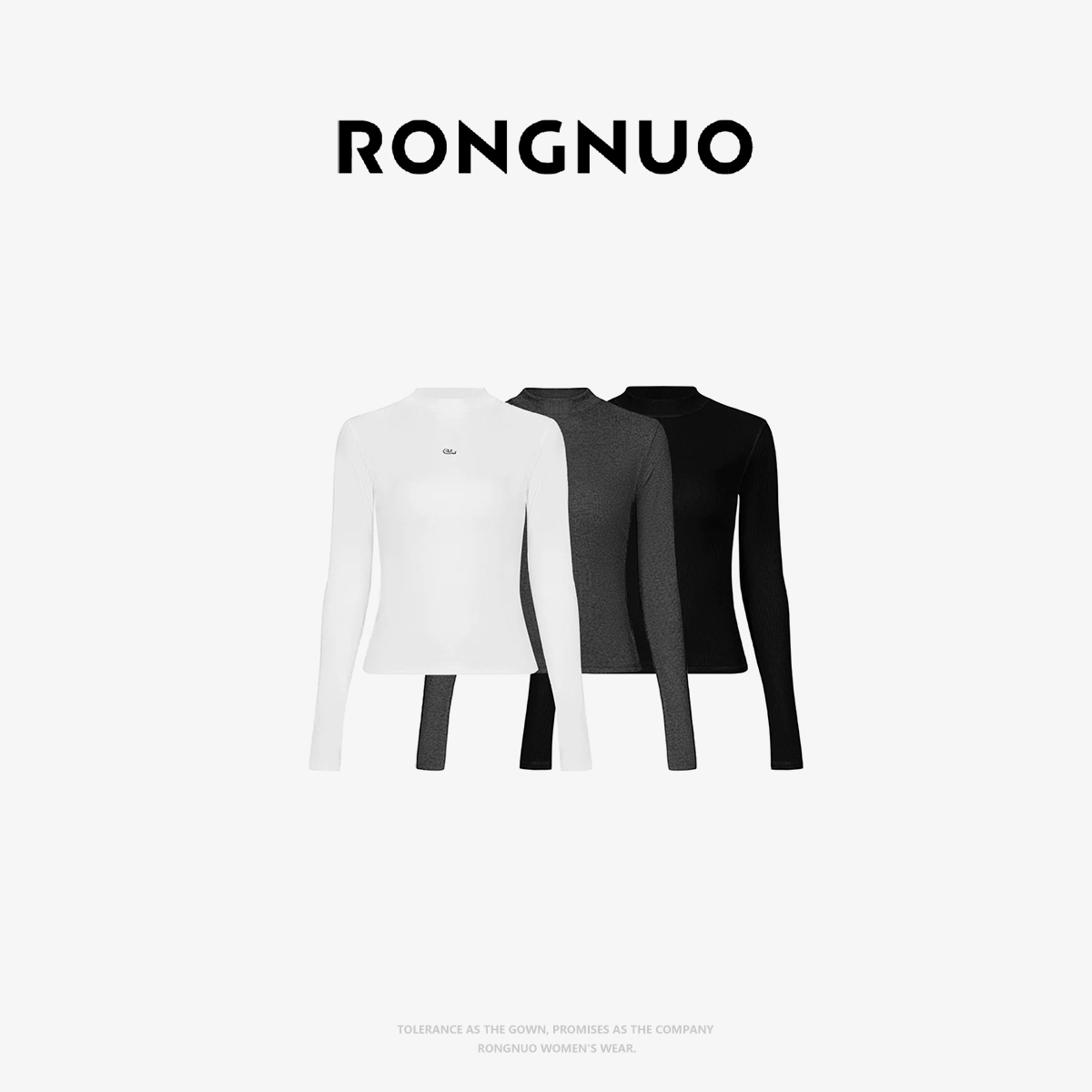 容诺【毛针织衫】25秋冬季时尚新款圆领长袖针织衫修身上衣Z7896