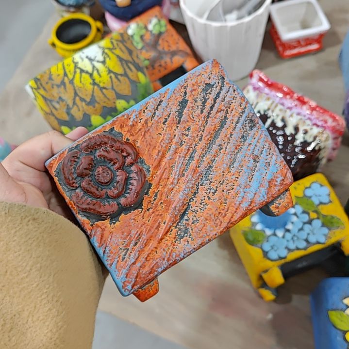 陶吸水透气的白陶花盆凑满12发货