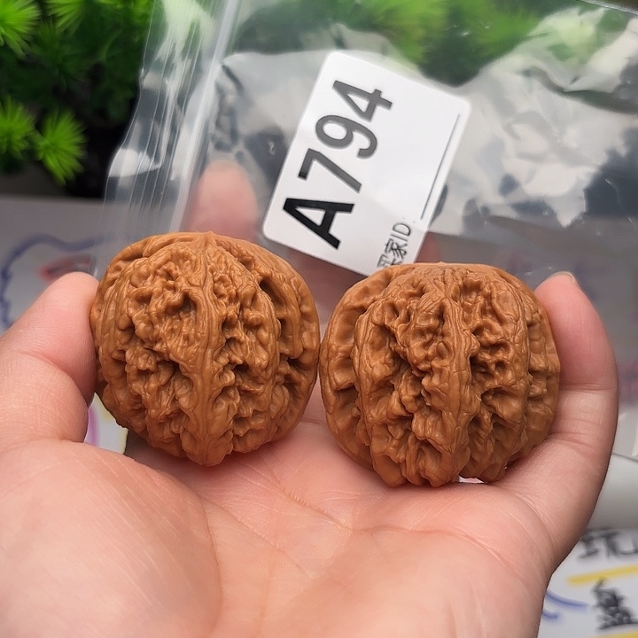 桃核把件核桃大粗筋42