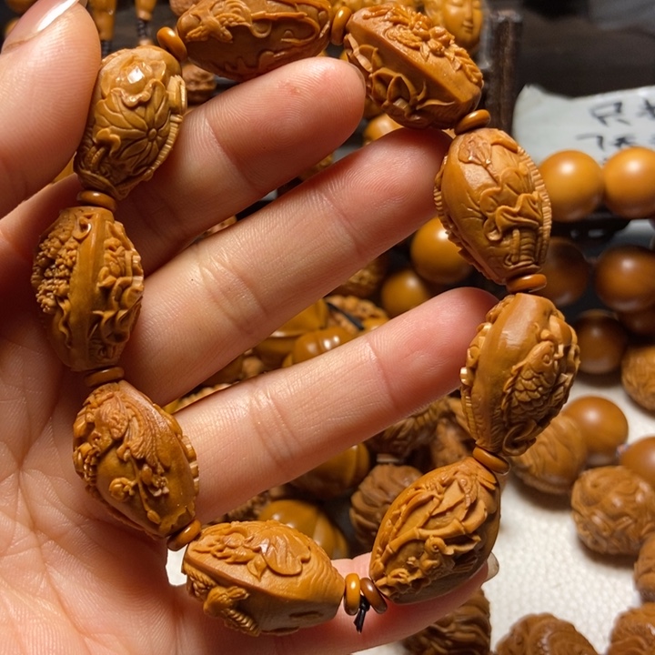 【闪购商品】橄榄核手串/手链鸟语花香