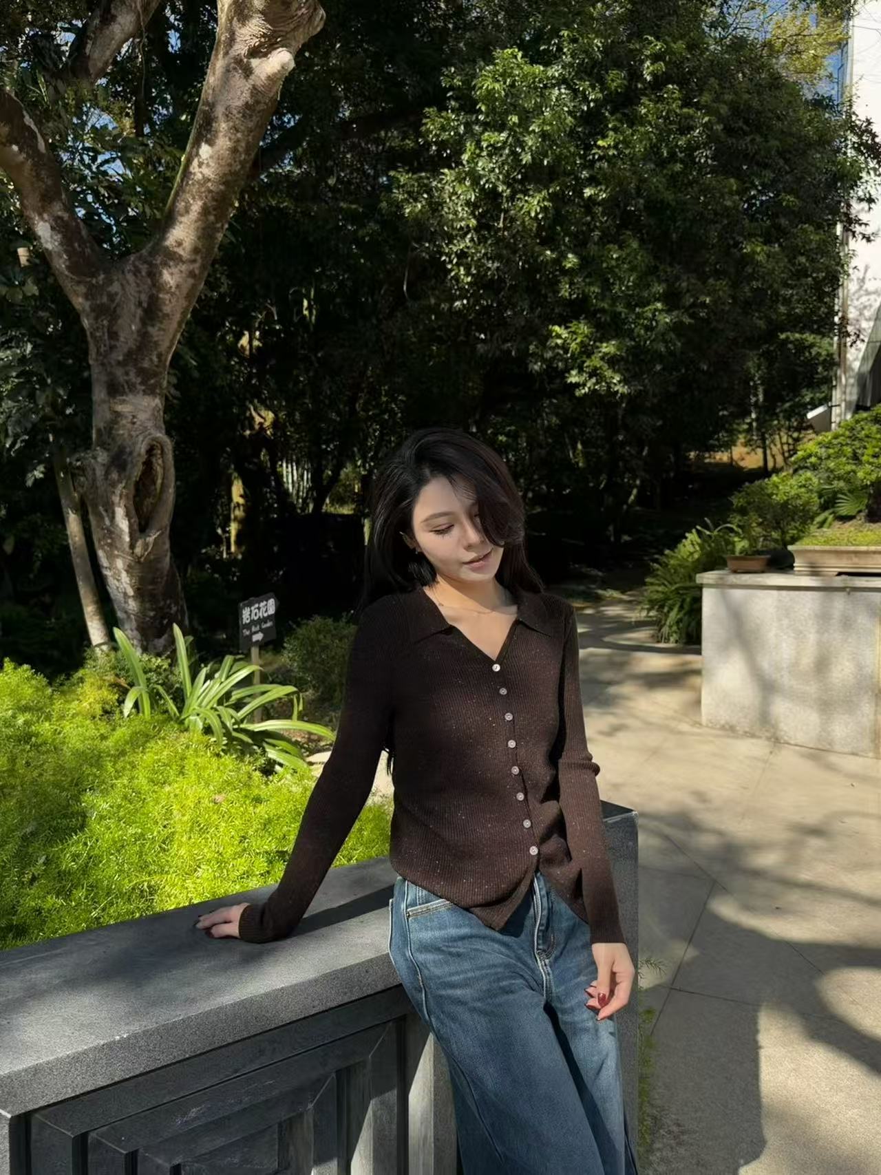 ChaxRmto斯斯25冬“被问爆的开衫”轻奢单排扣针织开衫TX1535