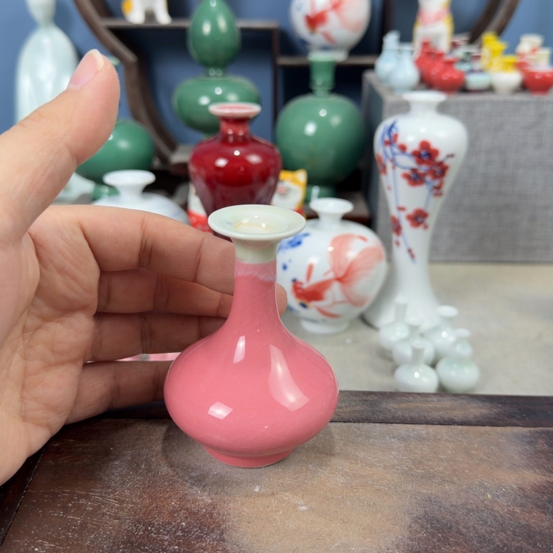 陶瓷手工小花器摆件