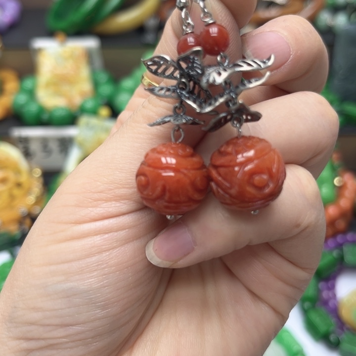 翡翠未镶嵌颈饰耳饰22