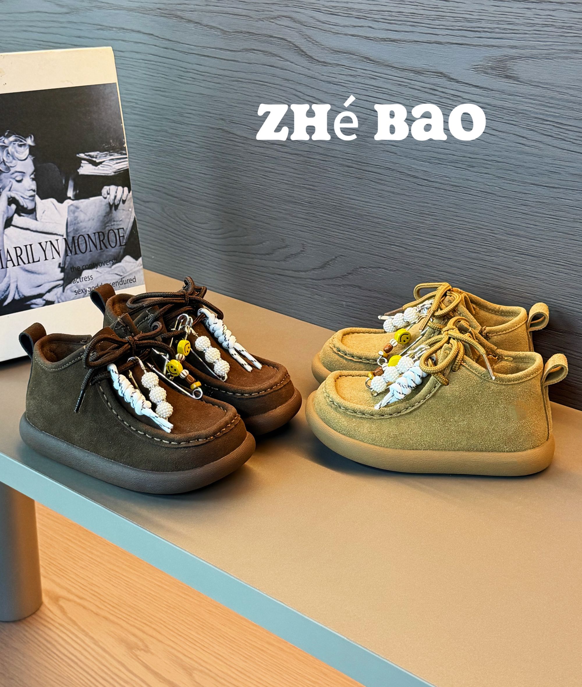 【哲豹】96532-儿童韩版冬季蛐蛐绒时尚勃肯袋鼠鞋穿搭休闲鞋