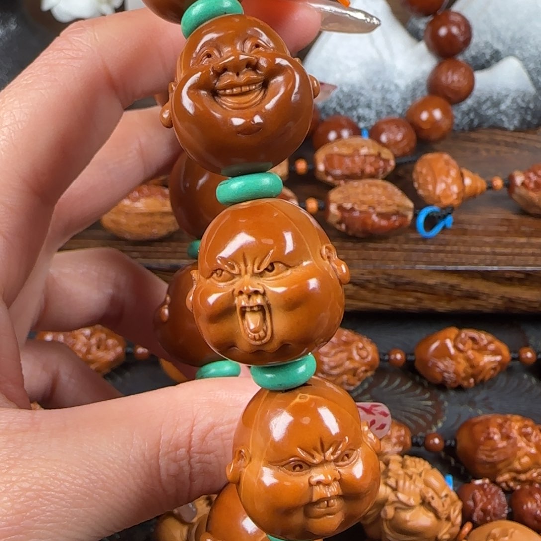 橄榄核手串/手链尺寸20人生百态手串