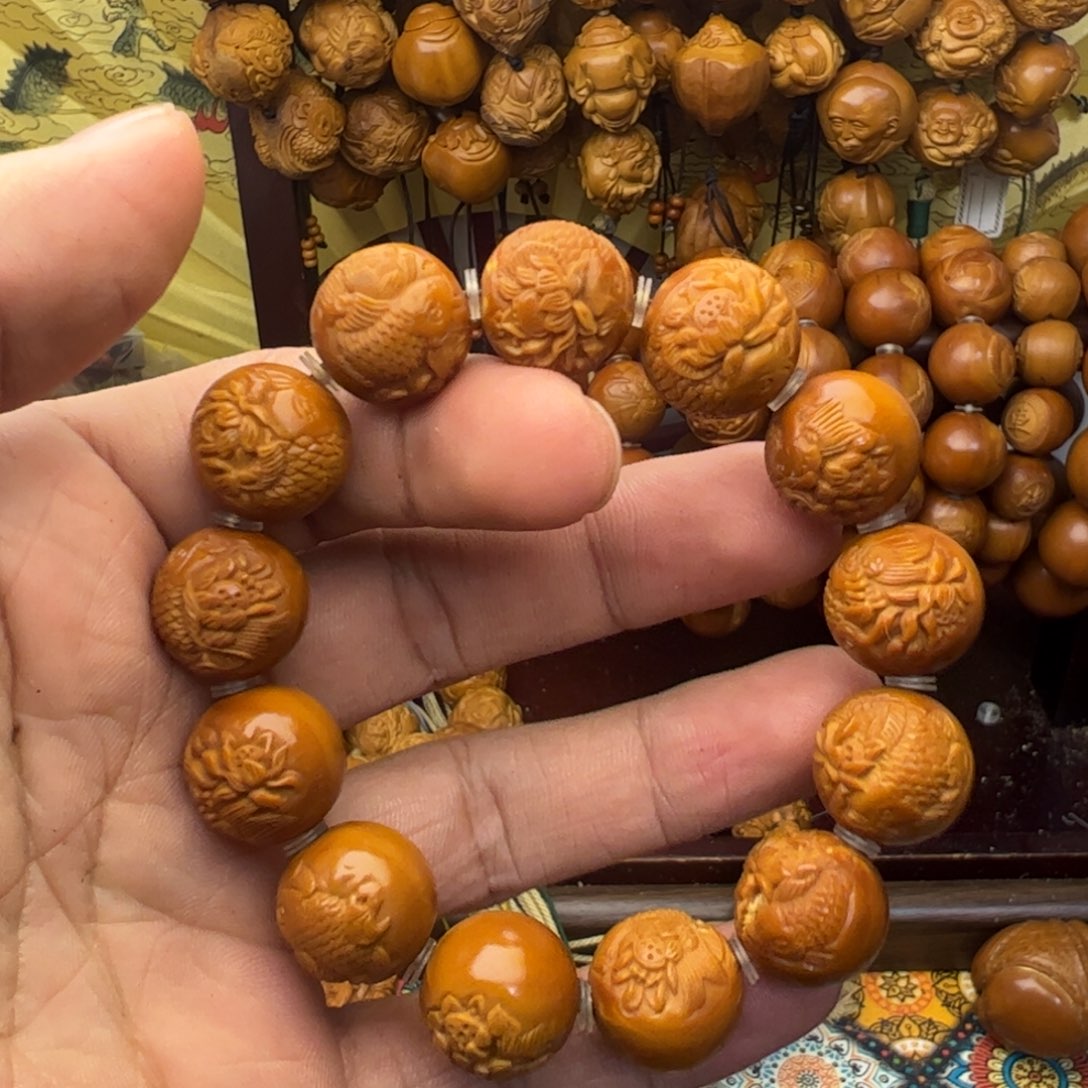 橄榄核手串/手链1.6光洙鲤鱼