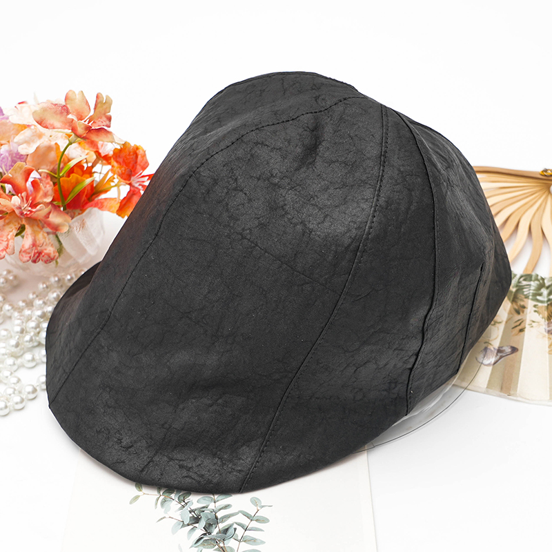 香云纱【鸭舌帽】桑蚕丝男女新款真丝遮阳帽防晒帽子四季可戴前进帽