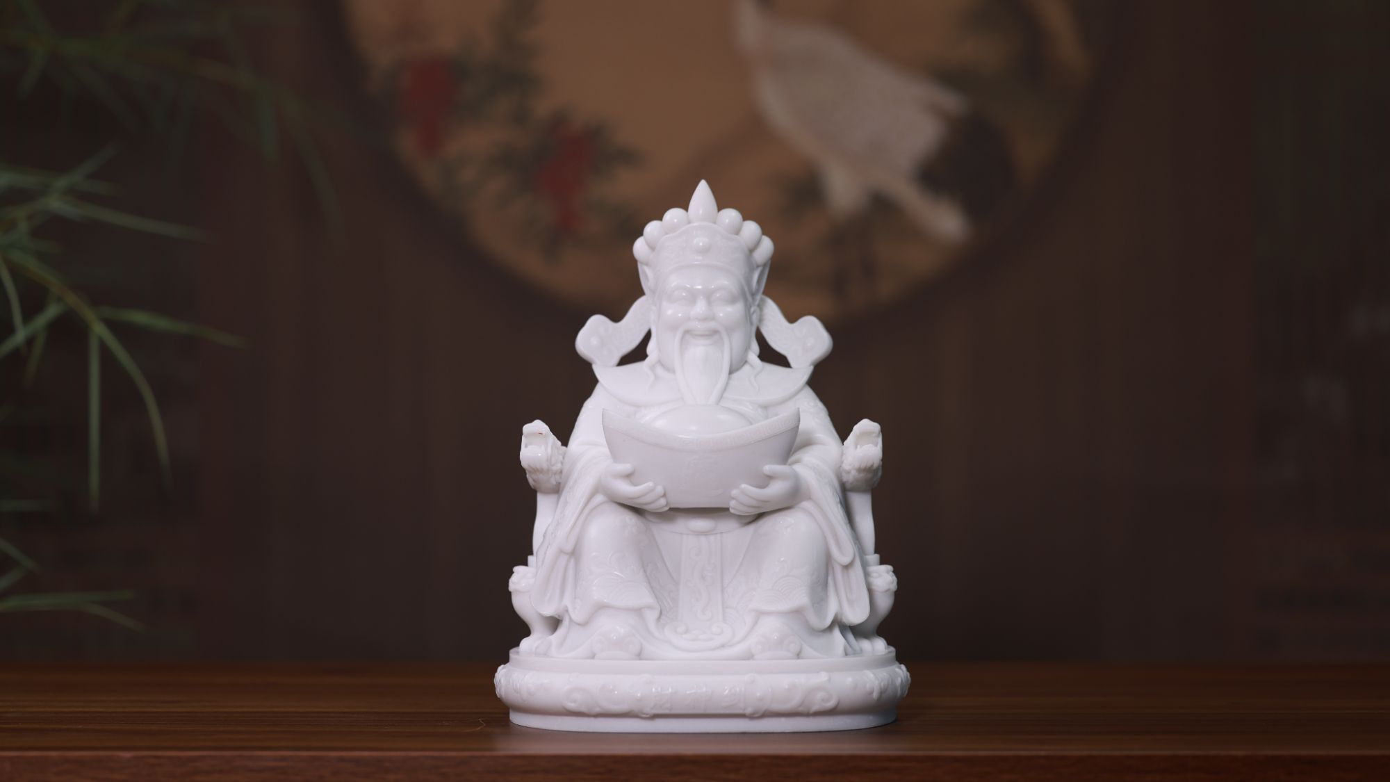 汉白玉工艺品财神