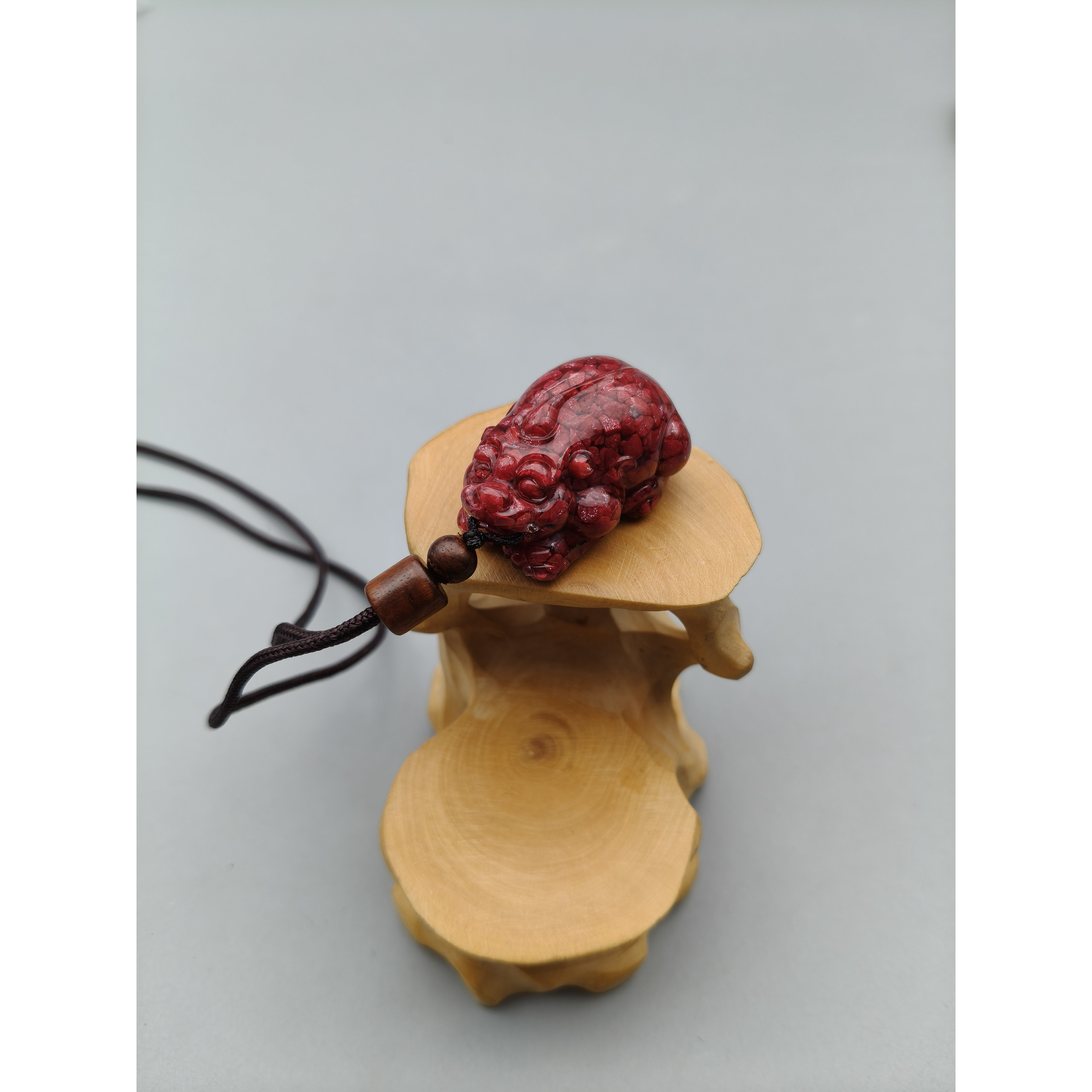 含辰砂工艺品JT436-晶体全透貔貅吊坠挂件