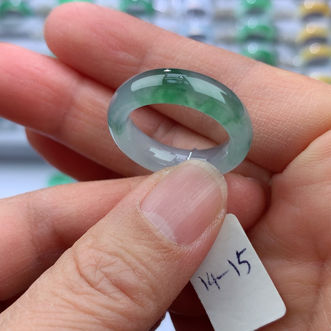 翡翠戒指未镶嵌14-15号
